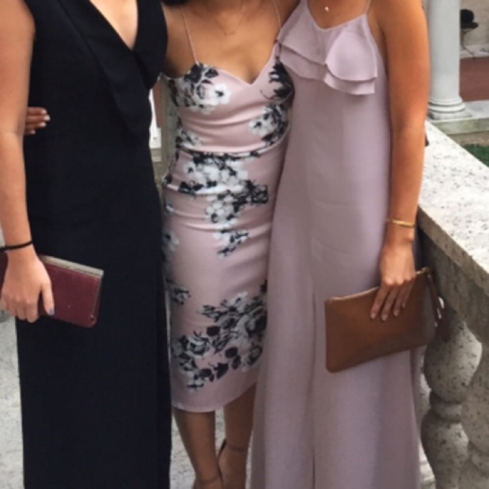 Tea length ASOS bodycon Scuba cocktail dress